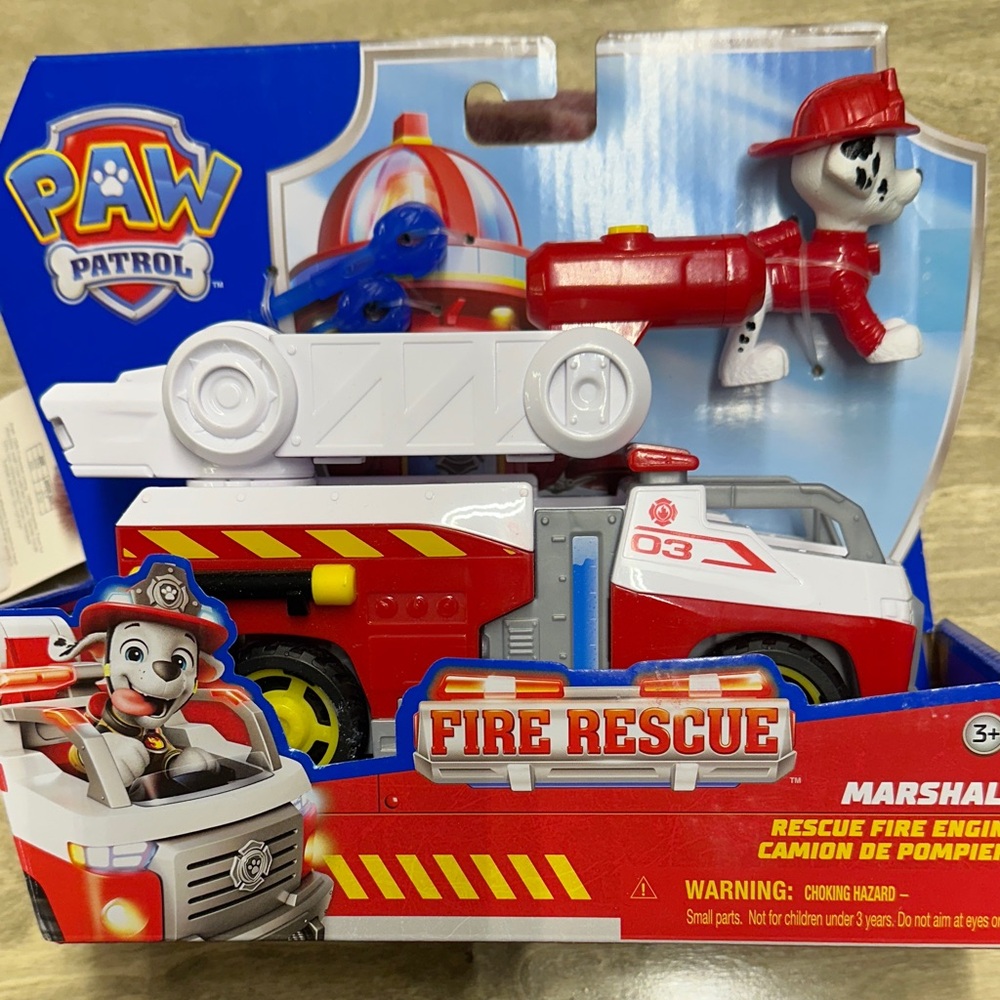 PAW Patrol Marshall Fire Engine - Red, White, and Blue